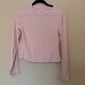Wild Fable Pink Smoothing Long Sleeve Top